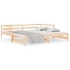 Vidaxl Sofá Cama Nido Madera Maciza De Pino 90x190 Cm Marrón