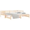 Vidaxl Sofá Cama Nido Madera Maciza De Pino 90x190 Cm Marrón