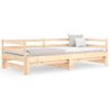 Vidaxl Sofá Cama Nido Madera Maciza De Pino 90x190 Cm Marrón