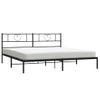 Vidaxl Estructura De Cama Con Cabecero Metal Negro 200x200 Cm