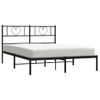 Vidaxl Estructura De Cama Con Cabecero Metal Negro 140x200 Cm