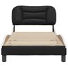 Vidaxl Cama Con Cabecero Cuero Sintético Negro Y Blanco 80x200 Cm