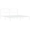 Vidaxl Estructura De Cama Con Cabecero Metal Blanca 200x200 Cm