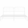 Vidaxl Estructura De Cama Con Cabecero Metal Blanca 200x200 Cm