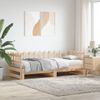 Vidaxl Sofá Cama Extraíble Madera Maciza De Pino 2x(80x200) Cm Marrón