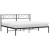 Vidaxl Estructura De Cama Con Cabecero Metal Negro 183x213 Cm