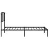 Vidaxl Estructura De Cama Con Cabecero Metal Negro 107x203 Cm