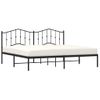 Vidaxl Estructura De Cama Con Cabecero Metal Negro 193x203 Cm