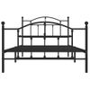 Vidaxl Estructura De Cama Con Cabecero Y Estribo Metal Negro 107x203cm