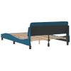 Vidaxl Estructura De Cama Con Cabecero Terciopelo Azul 140x200 Cm