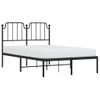 Vidaxl Estructura De Cama Con Cabecero Metal Negro 120x190 Cm