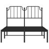 Vidaxl Estructura De Cama Con Cabecero Metal Negro 120x190 Cm