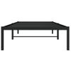 Vidaxl Estructura De Cama De Metal Negro 90x190 Cm