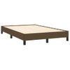 Vidaxl Cama Box Spring Con Colchón Tela Marrón Oscuro 120x190 Cm