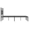 Vidaxl Estructura De Cama Con Cabecero Metal Negro 140x190 Cm