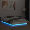 Vidaxl Estructura De Cama Con Luces Led Blanco 120x190 Cm