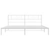 Vidaxl Estructura De Cama Con Cabecero Metal Blanca 200x200 Cm