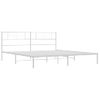 Vidaxl Estructura De Cama Con Cabecero Metal Blanca 200x200 Cm