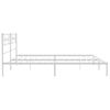 Vidaxl Estructura De Cama Con Cabecero Metal Blanca 200x200 Cm