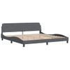 Vidaxl Estructura Cama Con Cabecero Terciopelo Gris Oscuro 200x200 Cm