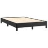 Vidaxl Cama Box Spring Con Colchón Cuero Sintético Negro 120x190 Cm