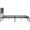 Vidaxl Estructura De Cama Con Cabecero Metal Negro 183x213 Cm