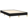 Vidaxl Cama Box Spring Con Colchón Y Luces Led Tela Negro 120x190 Cm