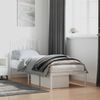 Vidaxl Estructura De Cama De Metal Con Cabecero Blanco 75x190 Cm