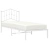 Vidaxl Estructura De Cama De Metal Con Cabecero Blanco 75x190 Cm