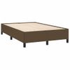 Vidaxl Cama Box Spring Con Colchón Tela Marrón Oscuro 120x190 Cm