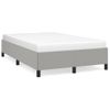 Vidaxl Estructura De Cama Tela Gris Claro 120x190 Cm