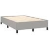 Vidaxl Estructura De Cama Tela Gris Claro 120x190 Cm