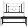 Vidaxl Estructura De Cama Con Cabecero Metal Negro 100x190 Cm