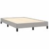 Vidaxl Cama Box Spring Con Colchón Tela Gris Claro 120x190 Cm