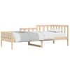 Vidaxl Sofá Cama De Madera Maciza De Pino 80x200 Cm Marrón