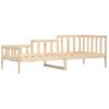 Vidaxl Sofá Cama De Madera Maciza De Pino 80x200 Cm Marrón