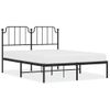 Vidaxl Estructura De Cama Con Cabecero Metal Negro 140x200 Cm