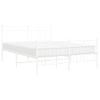 Vidaxl Estructura Cama Metal Con Cabecero Y Estribo Blanco 140x200 Cm