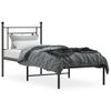 Vidaxl Estructura De Cama Con Cabecero Metal Negro 75x190 Cm