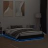 Vidaxl Estructura De Cama Con Luces Led Negro 120x190 Cm