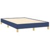 Vidaxl Cama Box Spring Con Colchón Y Luces Led Tela Azul 120x190 Cm