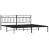 Vidaxl Estructura De Cama Con Cabecero Metal Negro 193x203 Cm