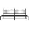 Vidaxl Estructura De Cama Con Cabecero Metal Negro 193x203 Cm