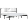 Vidaxl Estructura De Cama Con Cabecero Metal Negro 200x200 Cm