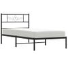 Vidaxl Estructura De Cama Con Cabecero Metal Negro 100x190 Cm