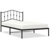 Vidaxl Estructura De Cama Con Cabecero Metal Negro 107x203 Cm