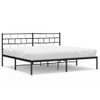 Vidaxl Estructura De Cama Con Cabecero Metal Negro 193x203 Cm