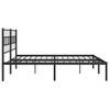 Vidaxl Estructura De Cama Con Cabecero Metal Negro 193x203 Cm