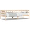 Vidaxl Sofá Cama Madera Maciza De Pino 90x190 Cm Marrón