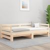 Vidaxl Sofá Cama Nido Madera Maciza De Pino 90x200 Cm Marrón